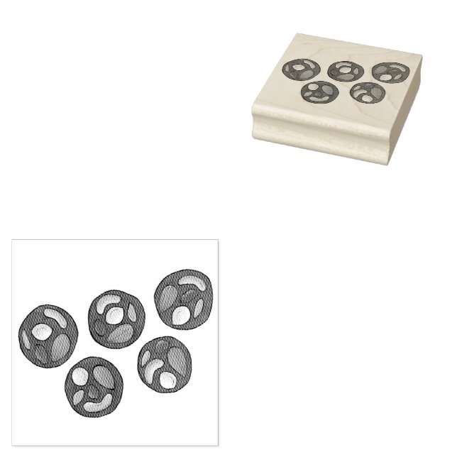 Chocolate Almond Mendiants Chocolatemaking Candy Rubber Stamp (Stamped)