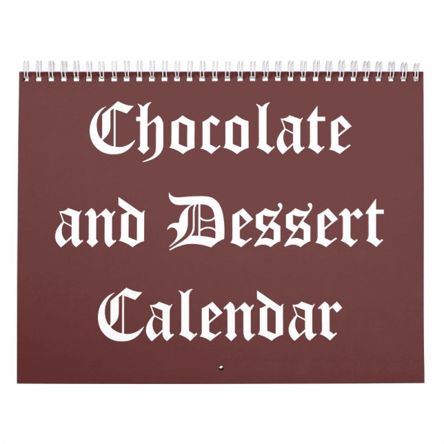 Chocolate and Dessert Calendar 20XX (Cover)