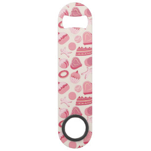 Chocolate and pastries pattern 2 bar key