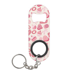 Chocolate and pastries pattern 2 mini bottle opener