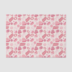 Chocolate and pastries pattern 2 tissue paper