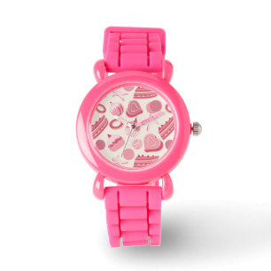 Chocolate and pastries pattern 2 watch