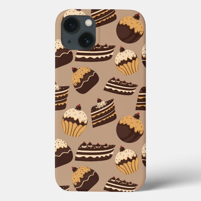 Chocolate and pastries pattern 3 Case-Mate iPhone case (Back)