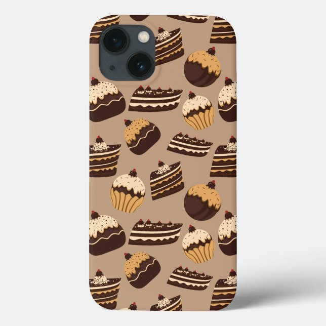 Chocolate and pastries pattern 3 Case-Mate iPhone case (Back)