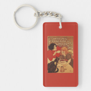 Chocolate and Tea Co Mother and Daughter Keychain