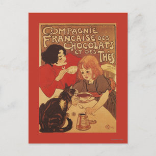 Chocolate and Tea Co Mother and Daughter Postcard