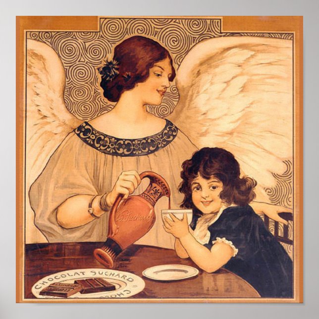 Chocolate Angel French Antique Poster (Front)