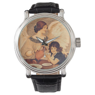 Chocolate Angel French Antique Watch