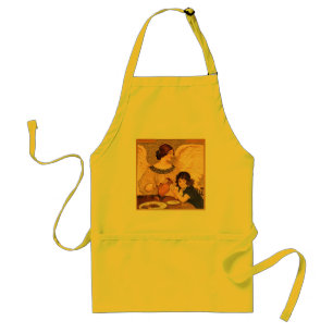 Chocolate Angel Vintage French Candy Poster Standard Apron