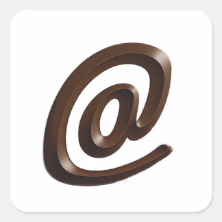 Chocolate at character stickers