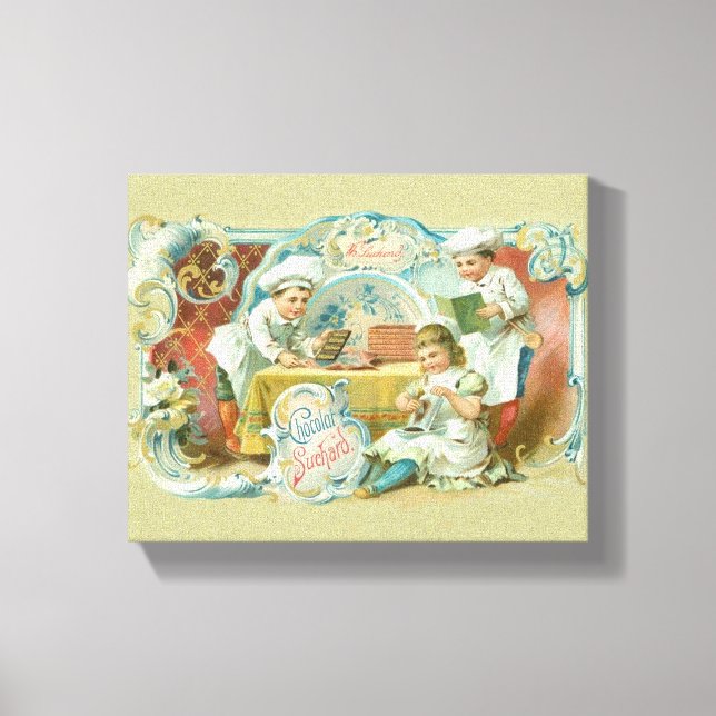 Chocolate Bakers Antique Canvas Print (Front)