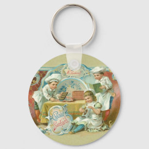 Chocolate Bakers Antique Keychain