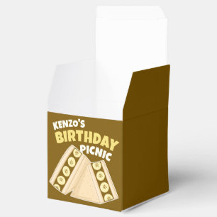Chocolate Banana Sandwich Birthday Picnic Party Favor Box