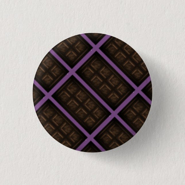 Chocolate Bar 1 Inch Round Button (Front)