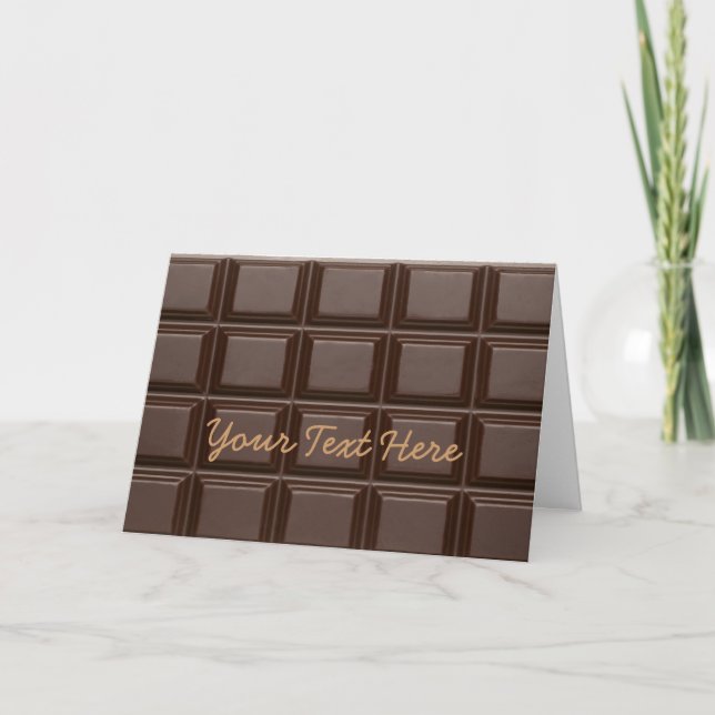 Chocolate Bar Carte de voeux sucré (Devant)