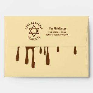 Chocolate Bar Mitzvah or Bat Mitzvah Envelope