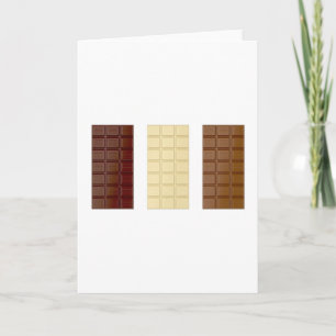 Chocolate bars card