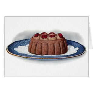 Chocolate Bavarian Cream Vintage Dessert