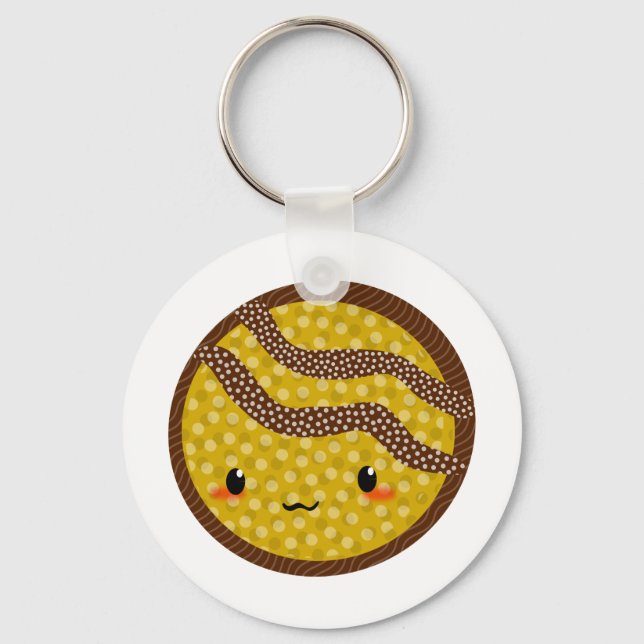 chocolate biscuit keychain (Front)