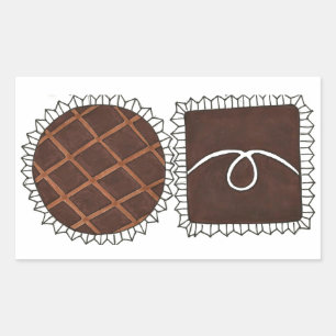 Chocolate Bon Bon Valentine's Day Candy Sticker