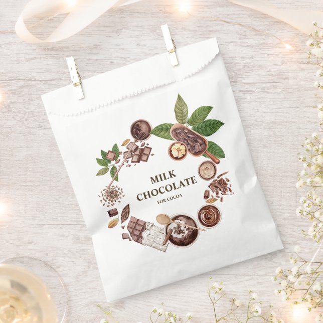  Chocolate Bouquet Frame Favour Bag (Clipped)