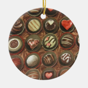 Chocolate Box Ceramic Ornament
