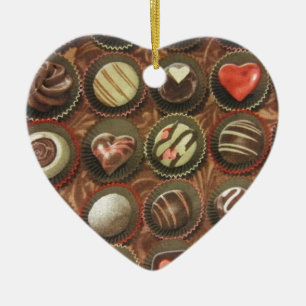 Chocolate Box Ceramic Ornament