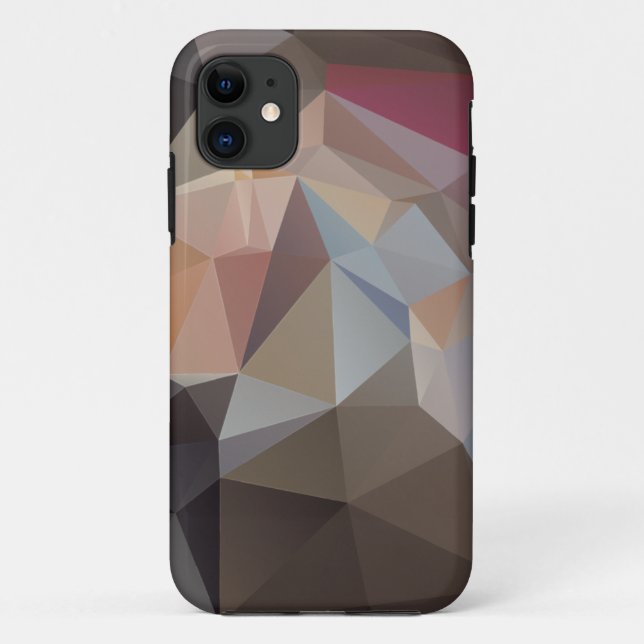 Chocolate Brown and Pastel Pyramid Art Case-Mate i Case-Mate iPhone Case (Back)