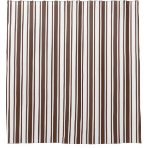 Chocolate brown and white candy stripes