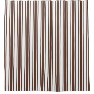 Chocolate brown and white candy stripes
