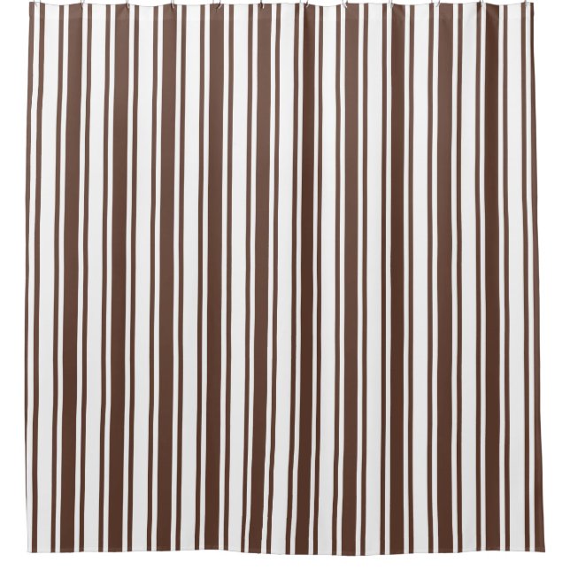 Chocolate brown and white candy stripes (Front)