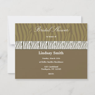 Chocolate Brown Bridal Shower Invitation