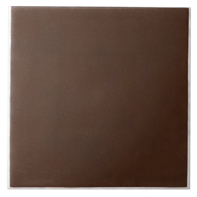 Chocolate Brown Ceramic tile (Front)