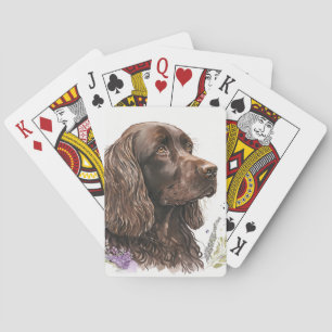 Chocolate Brown Cocker Spaniel Playing Cards