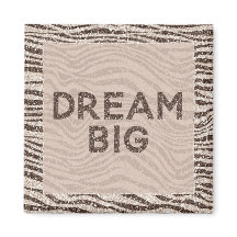 Chocolate Brown Cream Blush Zebra Glitter Dream Ma