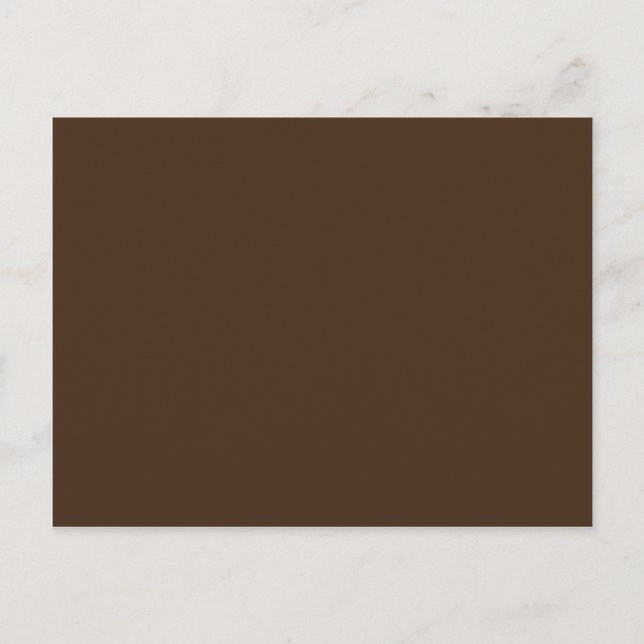 Chocolate Brown - Dark Tree Trunk Brown Colour Onl Postcard (Front)