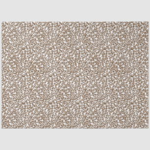 Chocolate Brown Leopard Print Tissue Paper