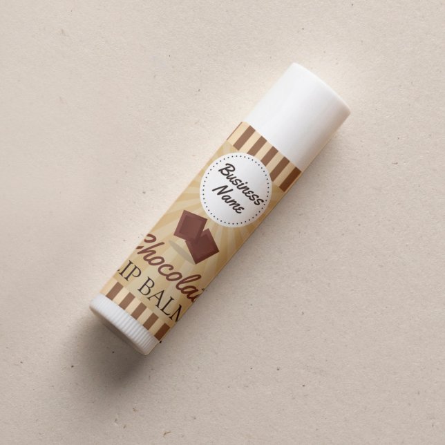 Chocolate Brown - Lip Balm Label - 1.25" Square (Creator Uploaded)