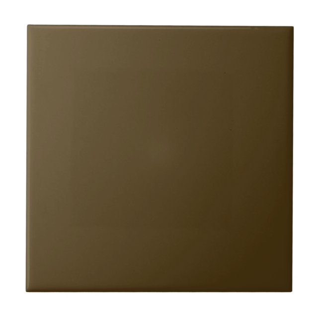 Chocolate Brown Solid Color Tile (Front)