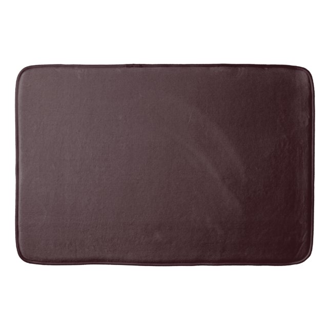 Chocolate Brown Solid Colour Bath Mat (Front)