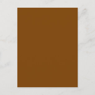 Chocolate Brown Solid Colour Postcard
