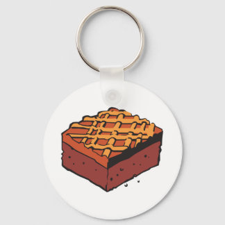 chocolate brownie keychain