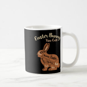 Chocolate Bunny Easter 2025 Fine Cuts Diagram Ador Coffee Mug
