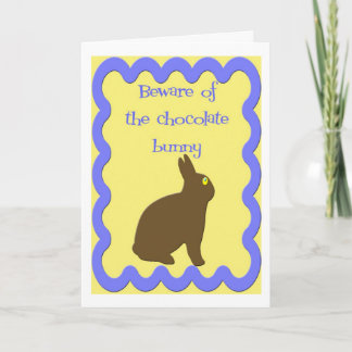 Chocolate Bunny (Easter) Holiday Card
