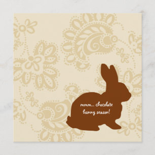 Chocolate Bunny Invitation