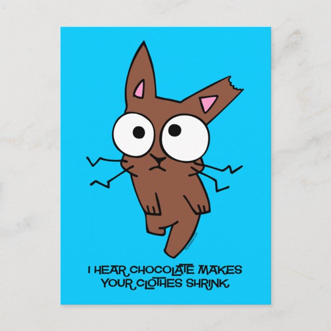 Chocolate Bunny Shrink Postcard (Front)