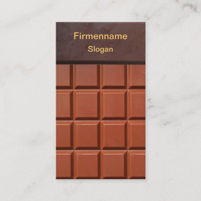 Chocolate - business card (Front)
