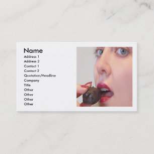 Chocolate Business card