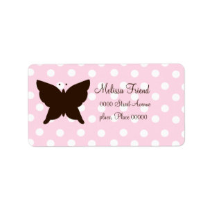 Chocolate Butterfly Label