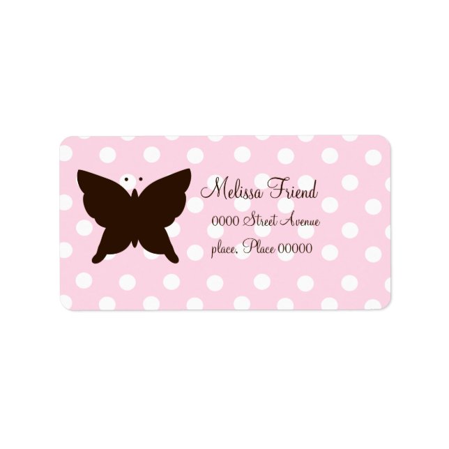 Chocolate Butterfly Label (Front)